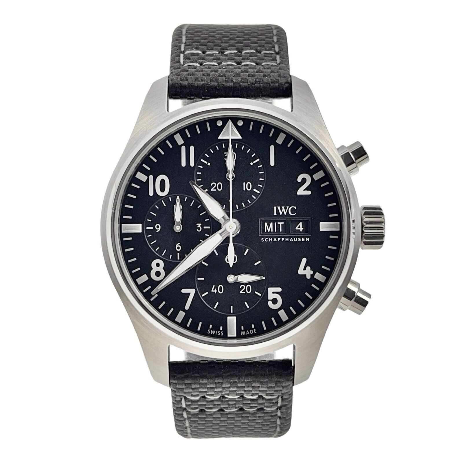 IWC Pilot Chronograph Black 41mm Automatic Men’s Watch IW388105 - Box/Papers