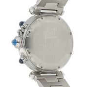 Cartier Pasha Chrono Blue Dial Stainless Steel 38mm Quartz Movement W3100355