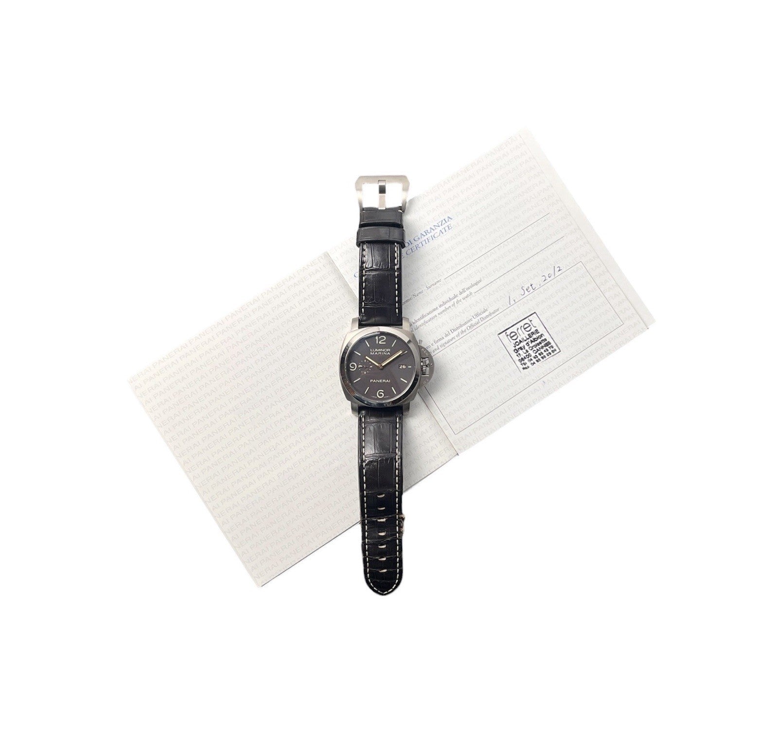Panerai Luminor Marina Brown Dial Titanium 44mm Automatic Men’s Watch PAM00351