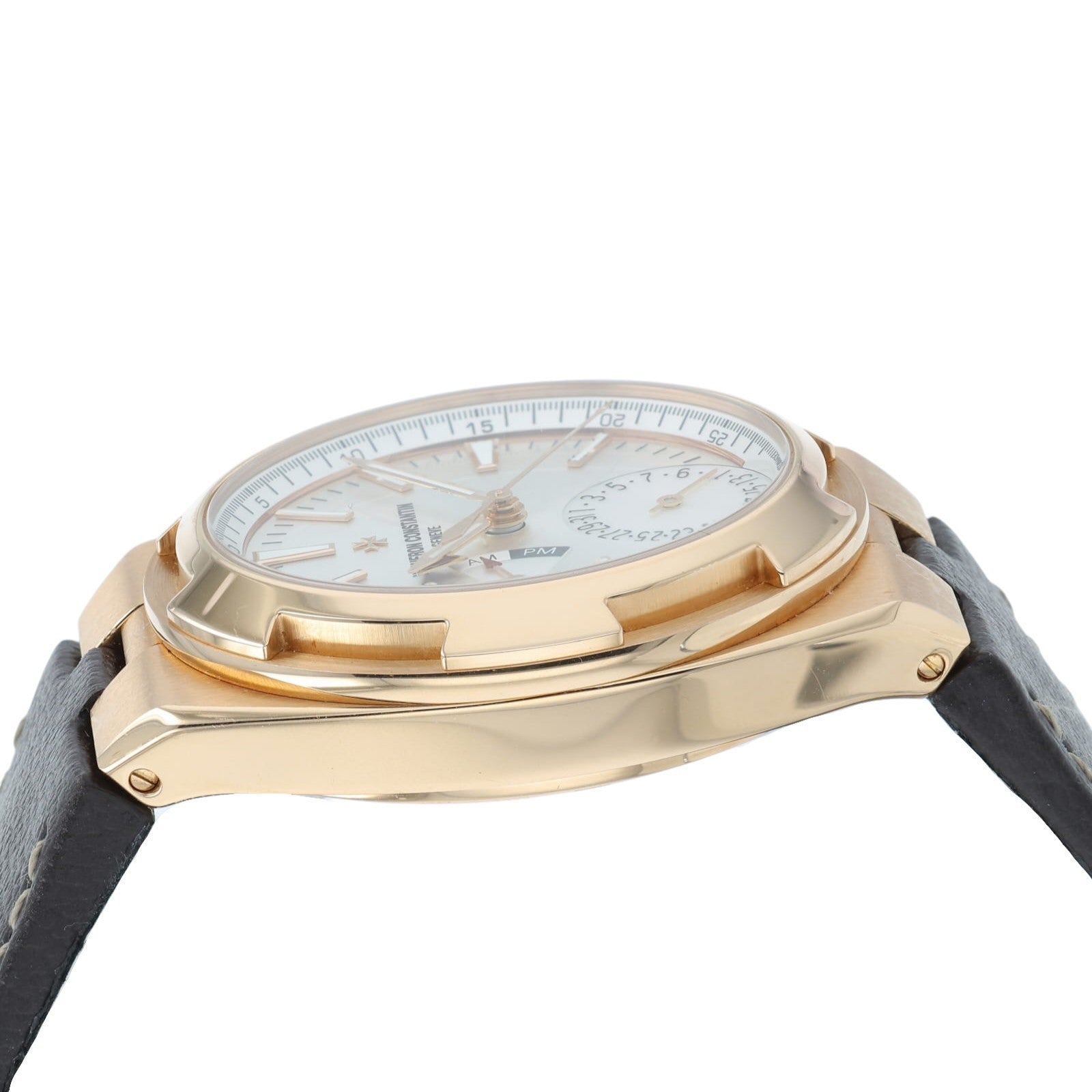 Vacheron Constantin Overseas Silver Dial 18k Rose Gold 41mm Mens Watch 7900V