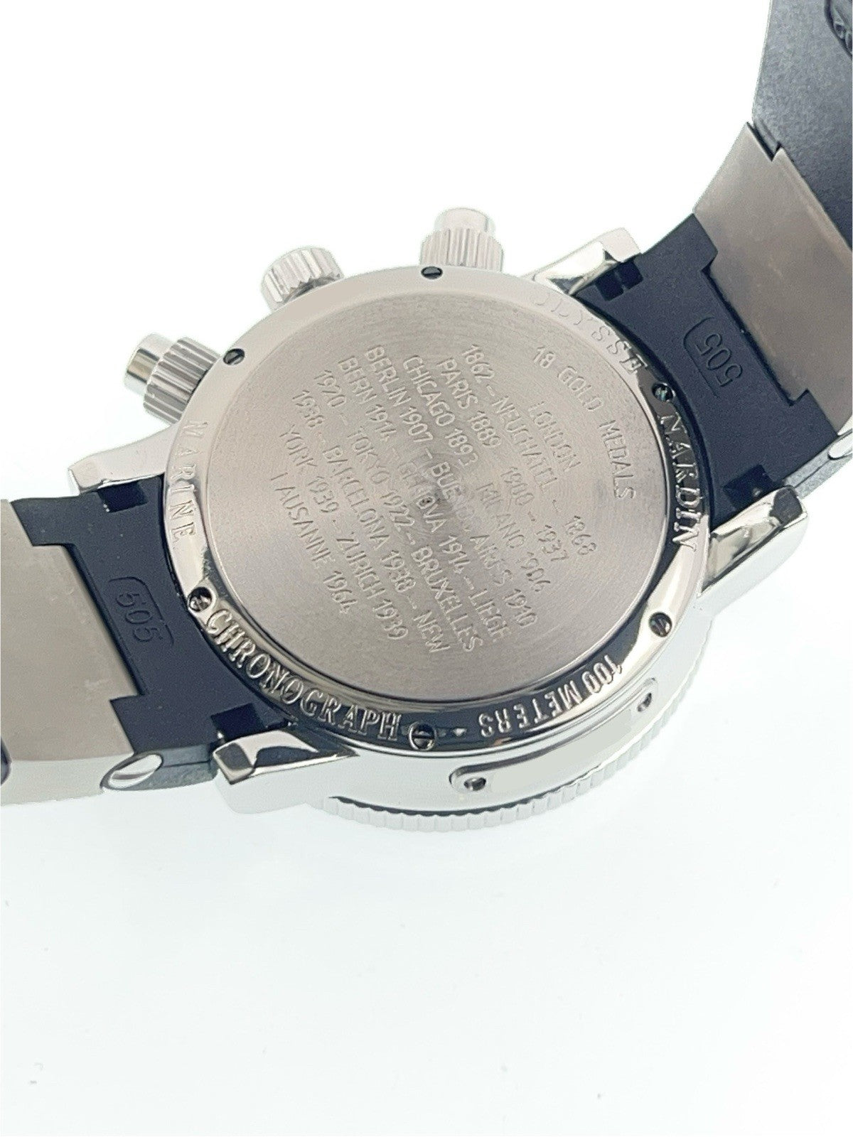 Ulysse Nardin Stainless Steel Black Dial 40mm Automatic Men's Watch 363-88