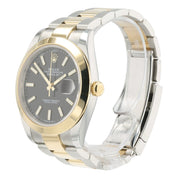 Rolex Datejust Two Tone Black Dial Gold & Steel 41mm Automatic Mens Watch 126303