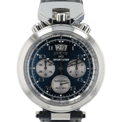 NEW 2025 Bovet Sportster Saguaro Steel Blue Dial 46mm Auto Men's Watch SP0477