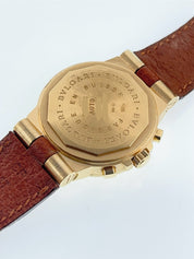 Bulgari Diagono 18k Yellow Gold White Dial 35mm Automatic Men’s Watch CH35G