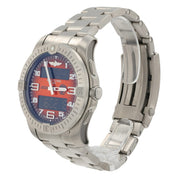 Breitling Aerospace Orange Dial Titanium 43mm Quartz Movement Mens Watch EB7010