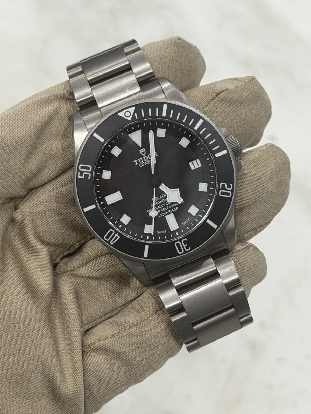 Tudor Pelagos Titanium Black Dial 42mm Automatic Movement Mens Watch 25600TN