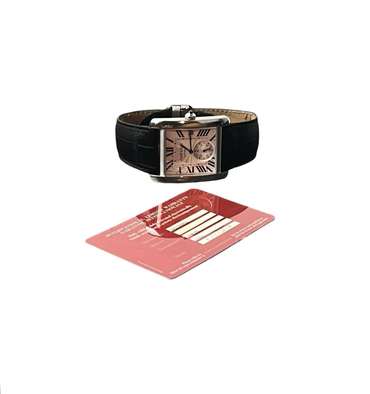 Cartier Tank MC Large Model 34mm Silver Dial Automatic Steel W5330003 3589