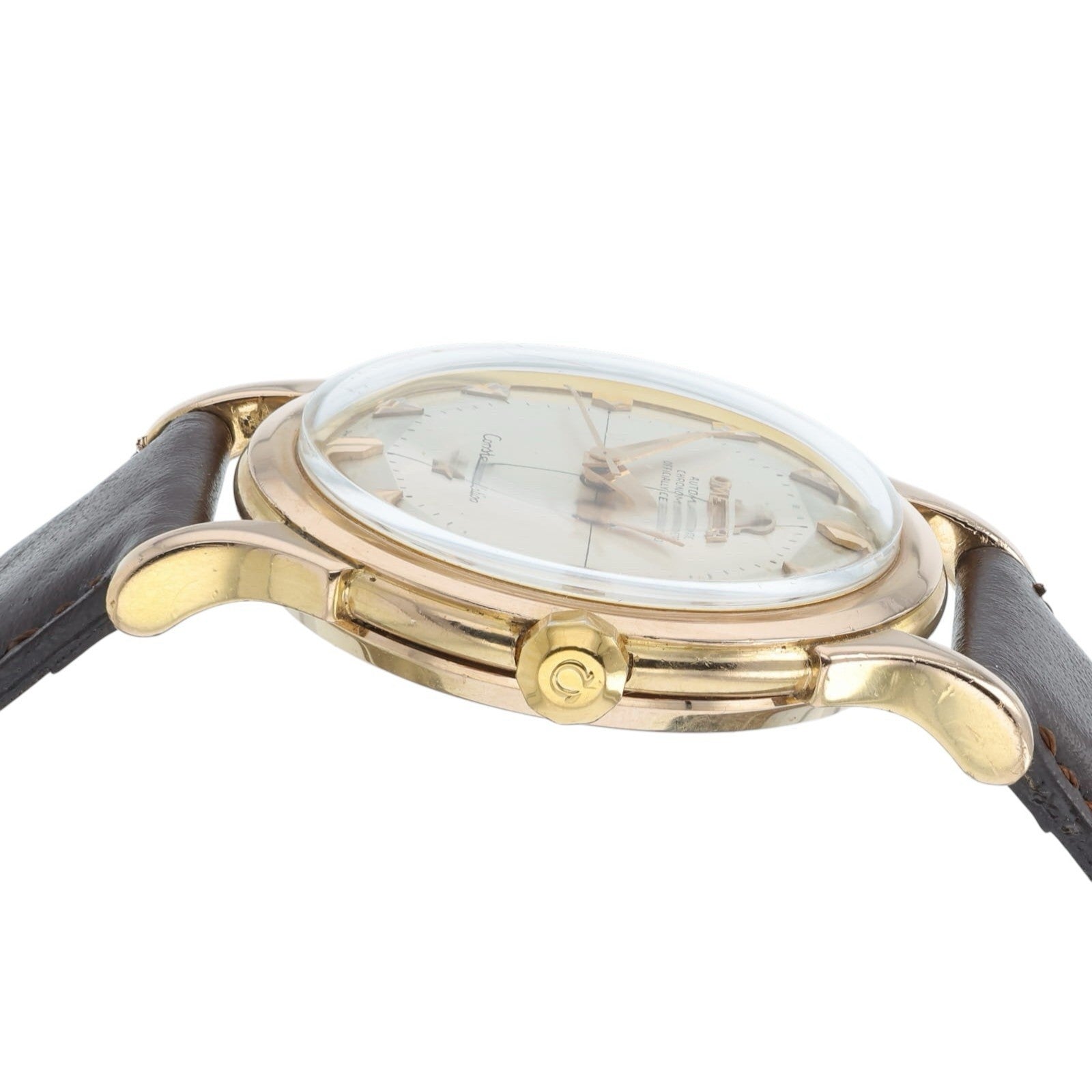 Omega Constellation Pie-Pan 18k Gold Silver Dial 35mm Automatic Unisex 2852SC
