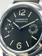 Panerai 590 Luminor Marina 8 Days Black Dial PAM00590 Manual Wind Men's Watch