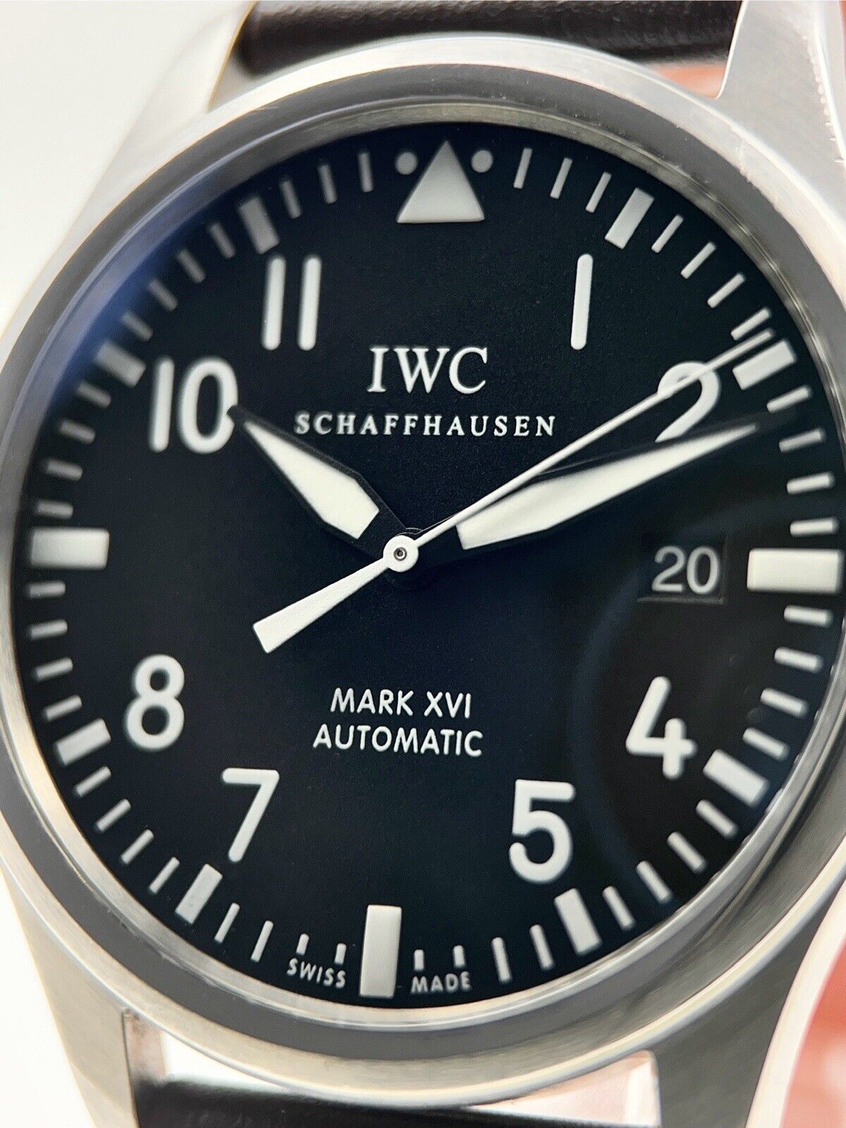 IWC Pilot Mark XVI Steel Black 39mm Automatic Men’s Watch IW325501 W/ Box