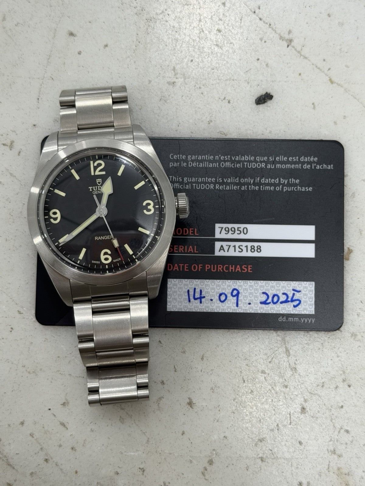 2025 Tudor Ranger 39mm Stainless Steel 79950 Black Dial Automatic Men's Watch