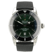 Breitling Superocean Green Dial Stainless Steel 46mm Automatic Mens Watch AB2020