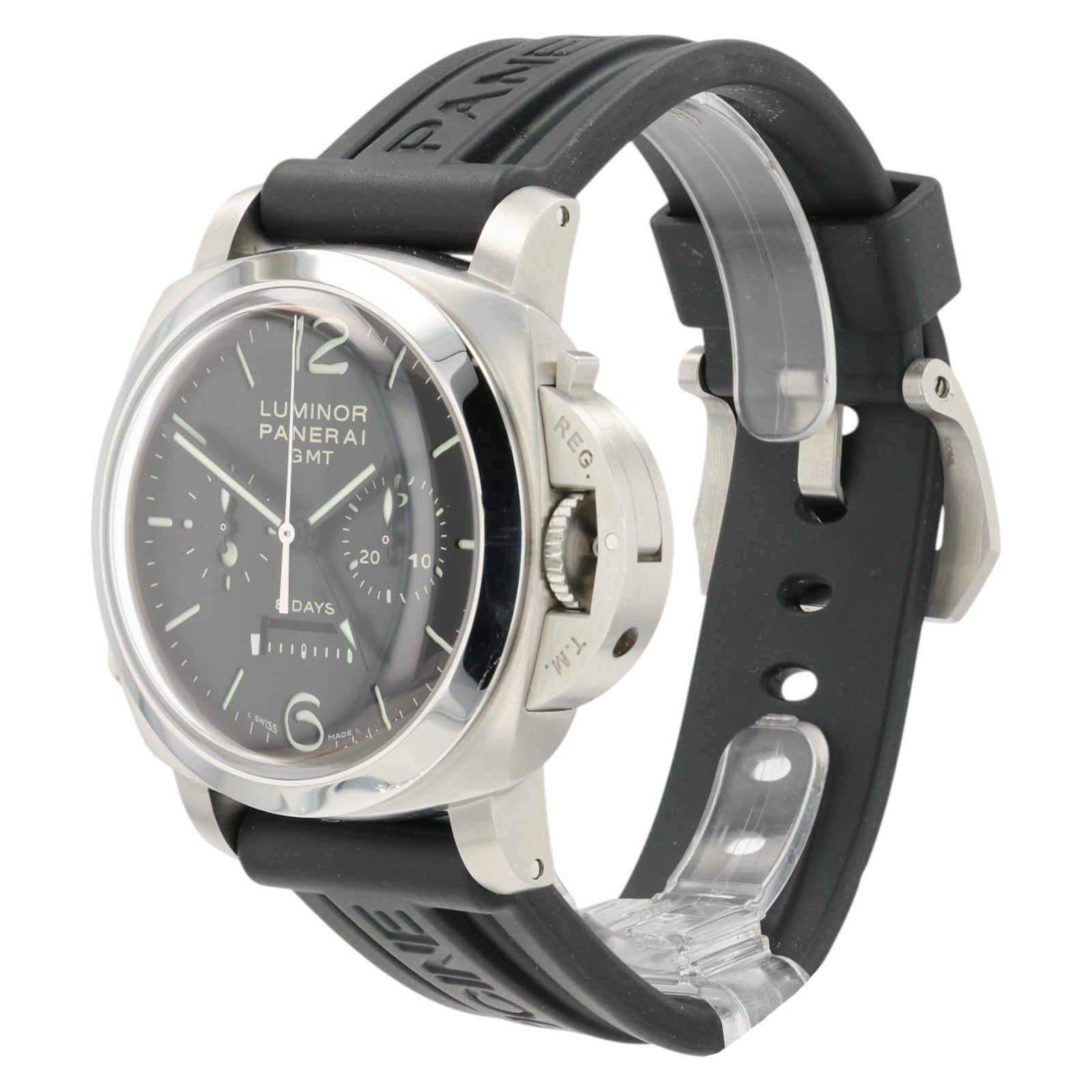 Panerai Luminor GMT Black Dial Stainless Steel 44mm Manual Wind Mens PAM00275