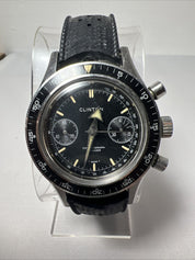 Men's Clinton Skydiver Chronograph Diver Grand Prix All Steel Swiss Made Watch