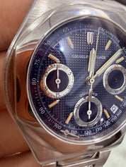 Girard Perregaux Laureato Blue Dial Steel 41mm Automatic Mens 8017 - FOR PARTS