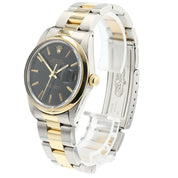 Rolex Oyster Perpetual Gold And Steel Black Dial 34mm Automatic Mens Watch 15003