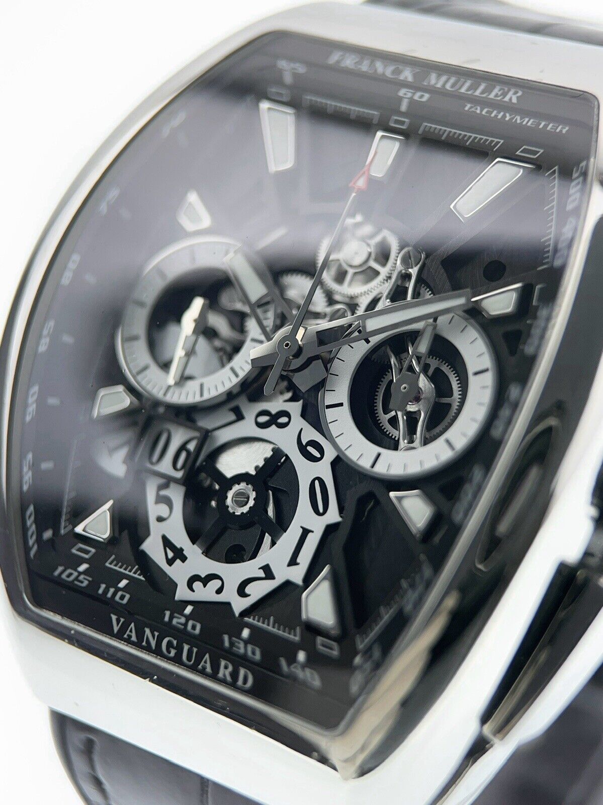 Franck Muller Vanguard Stainless Steel Skeleton Dial 44mm Watch V45CCGDSQT