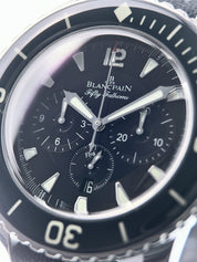 Blancpain Fifty Fathoms Steel Black Dial 45mm Automatic Mens 5085F-1130-52a