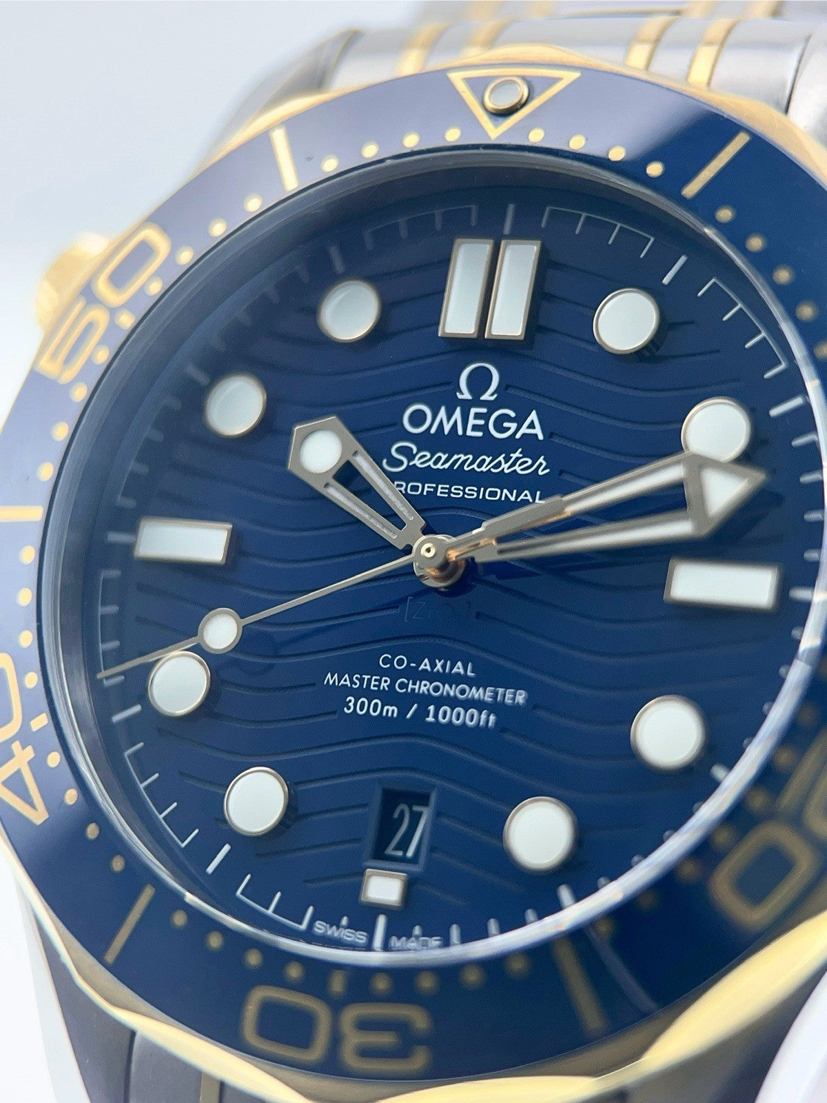 Omega Seamaster Steel & Gold Blue Dial 42mm Automatic Men’s 210.20.42.20.03.001