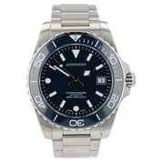 Longines Hydroconquest Blue Dial Stainless Steel 39mm Automatic Mens L3.779.4
