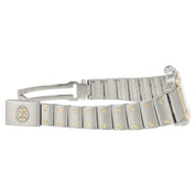 Cartier Santos Galbee Gold Dial Steel And Gold 24mm Quartz Women's Watch 1567