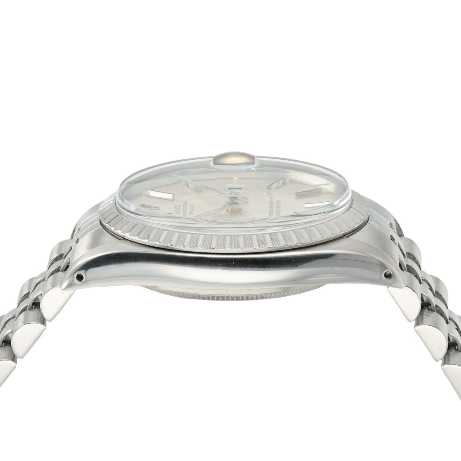 Rolex Datejust Silver Stick Silver Dial Steel 36mm Automatic Men’s Watch 16030