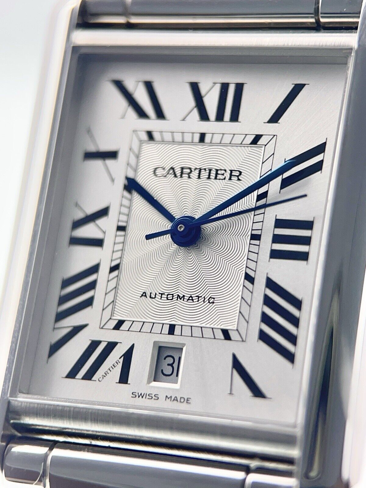 Cartier Tank Solo XL Steel Silver Color Dial 31mm Automatic Men’s Watch WSTA0053