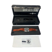 Bell & Ross BR01 Stainless Steel Black Dial 46mm Automatic Men’s Watch BR01-96