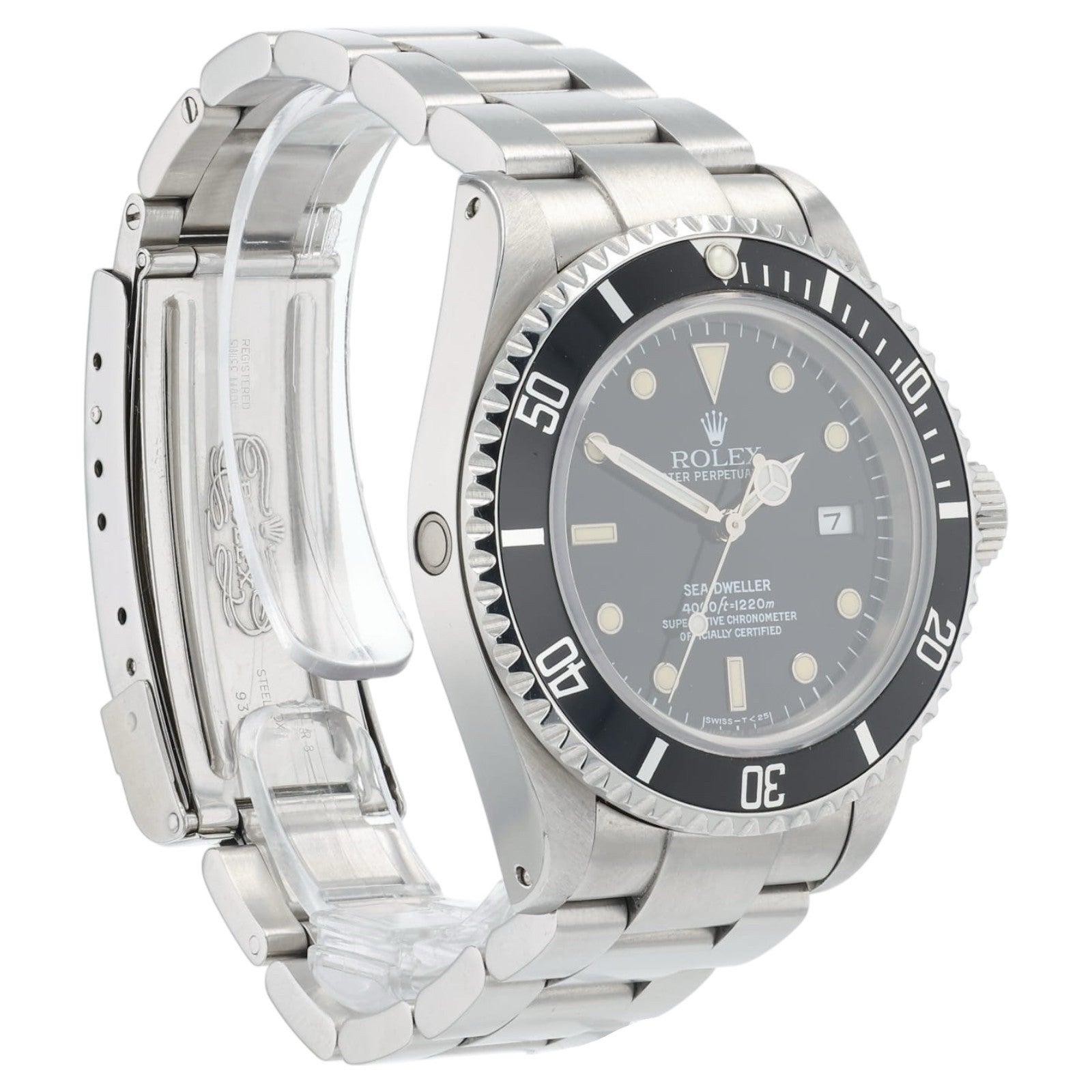 Rolex Sea-Dweller Stainless Steel Black Dial 40mm Automatic Men’s Watch 16600
