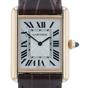 Cartier Tank Louis Cartier 18k Rose Gold Silver Dial 33x25mm Manual WGTA0011