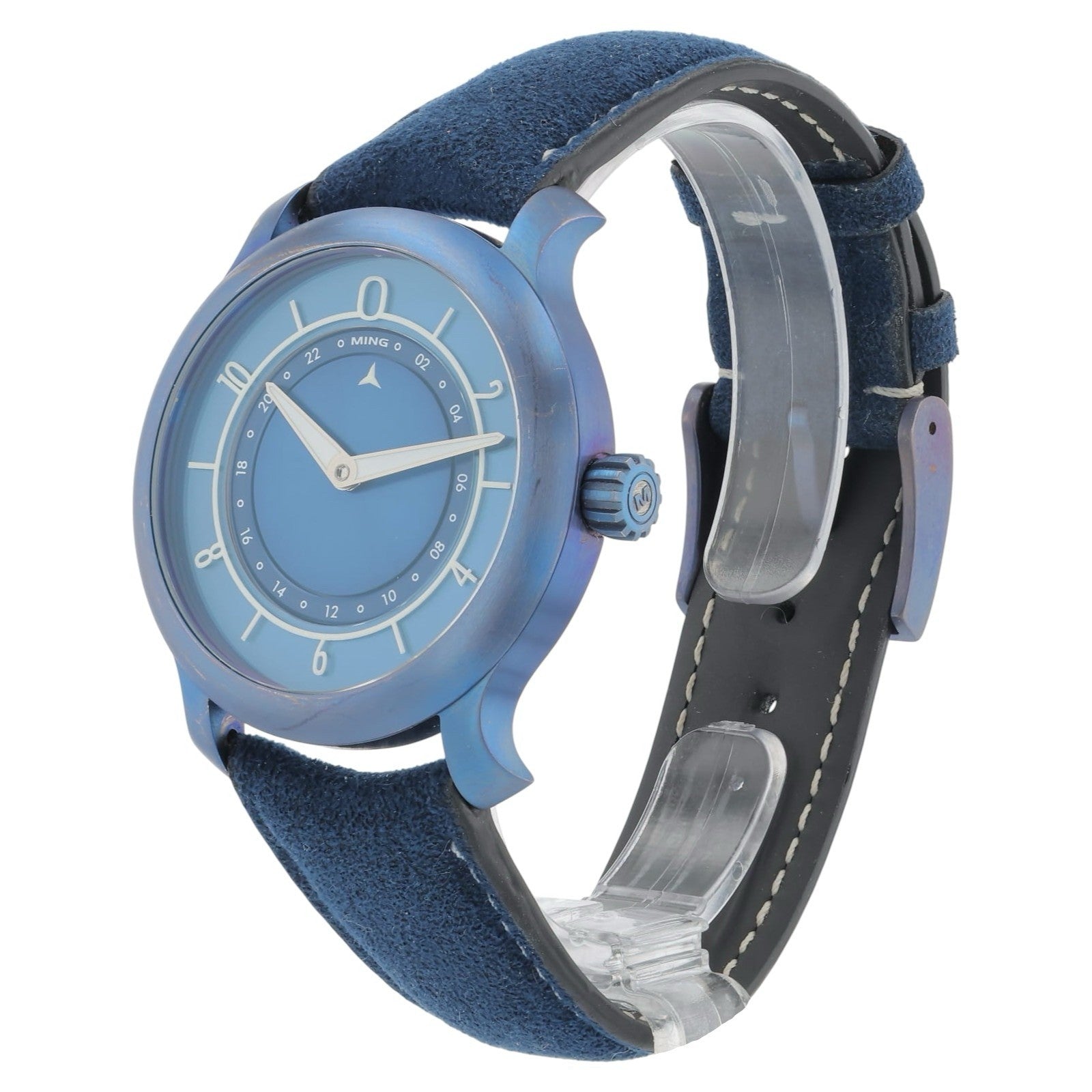 Ming First Anniversary Ultra Blue Titanium Blue Dial 38mm Automatic Men’s 17.03