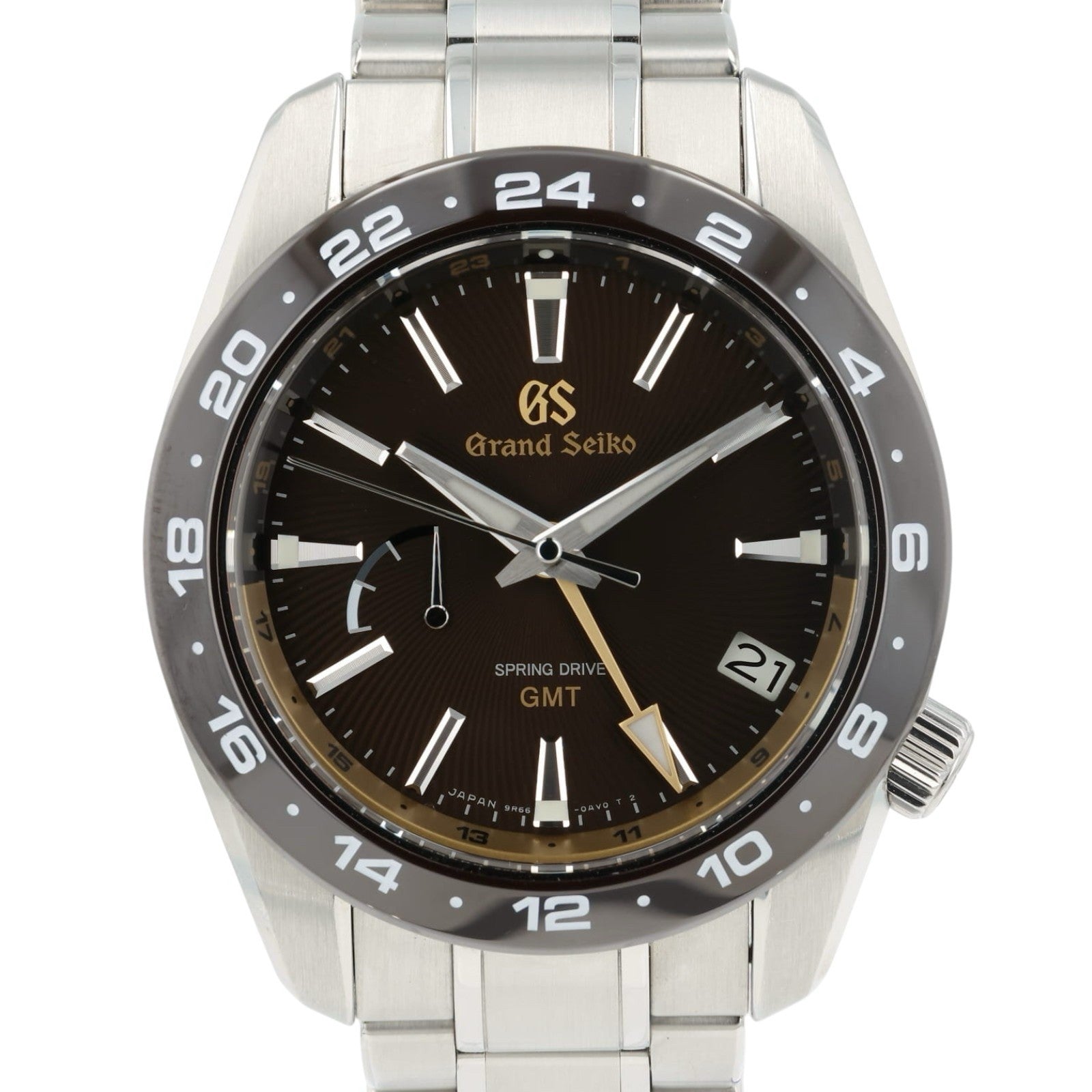 Grand Seiko Eagle Brown Dial Stainless Steel 40.5mm Automatic Mens Watch SBGE263