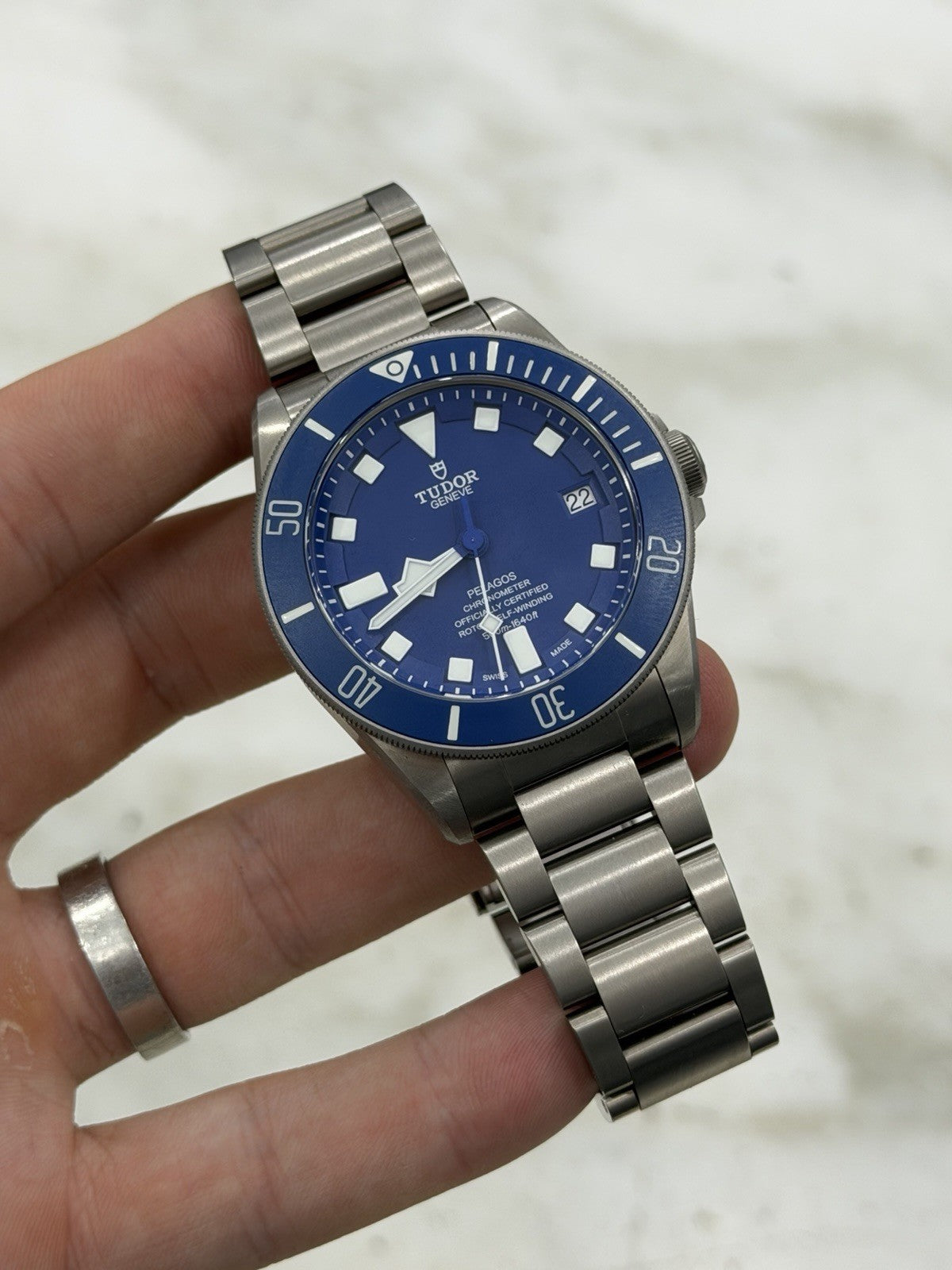 2026 Tudor Pelagos Date Blue Dial Titanium Men's Watch 25600TB - Box & Papers