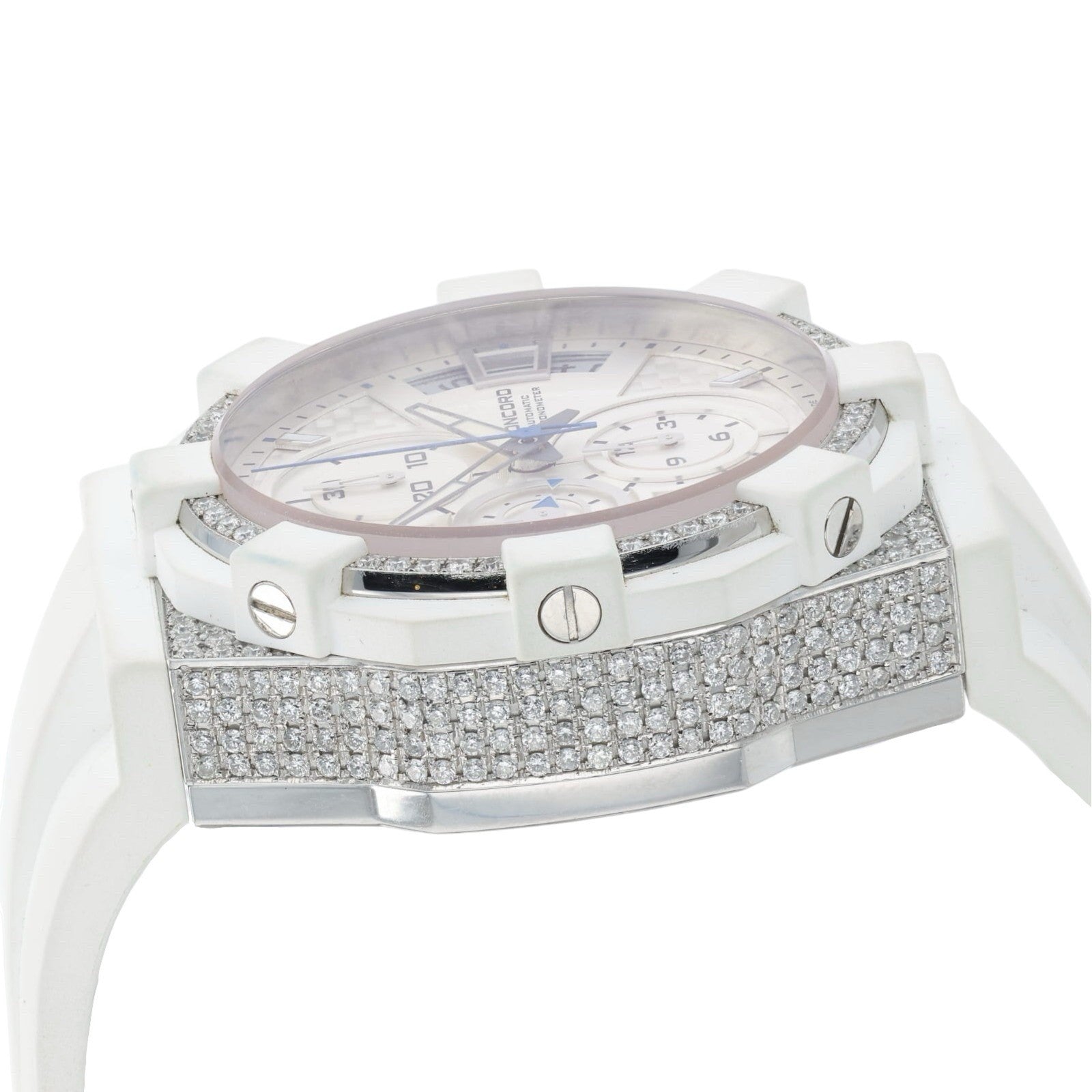 Concord C1 Chrono White Dial Steel Diamond 45mm Automatic Mens 01.5.14.1001