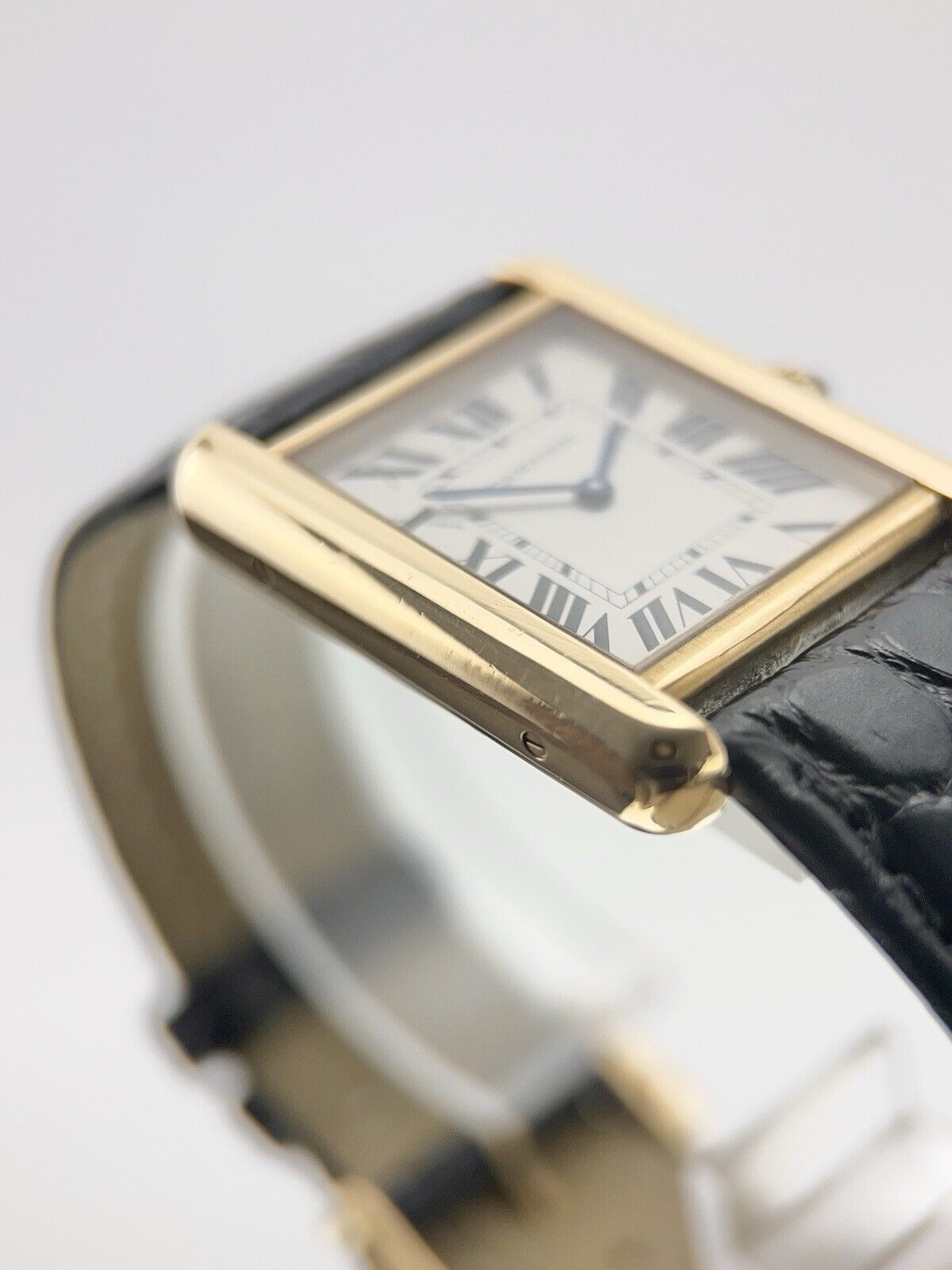 Cartier Tank Solo 18k Yellow Gold and Steel 24mm Quartz Women's Watch