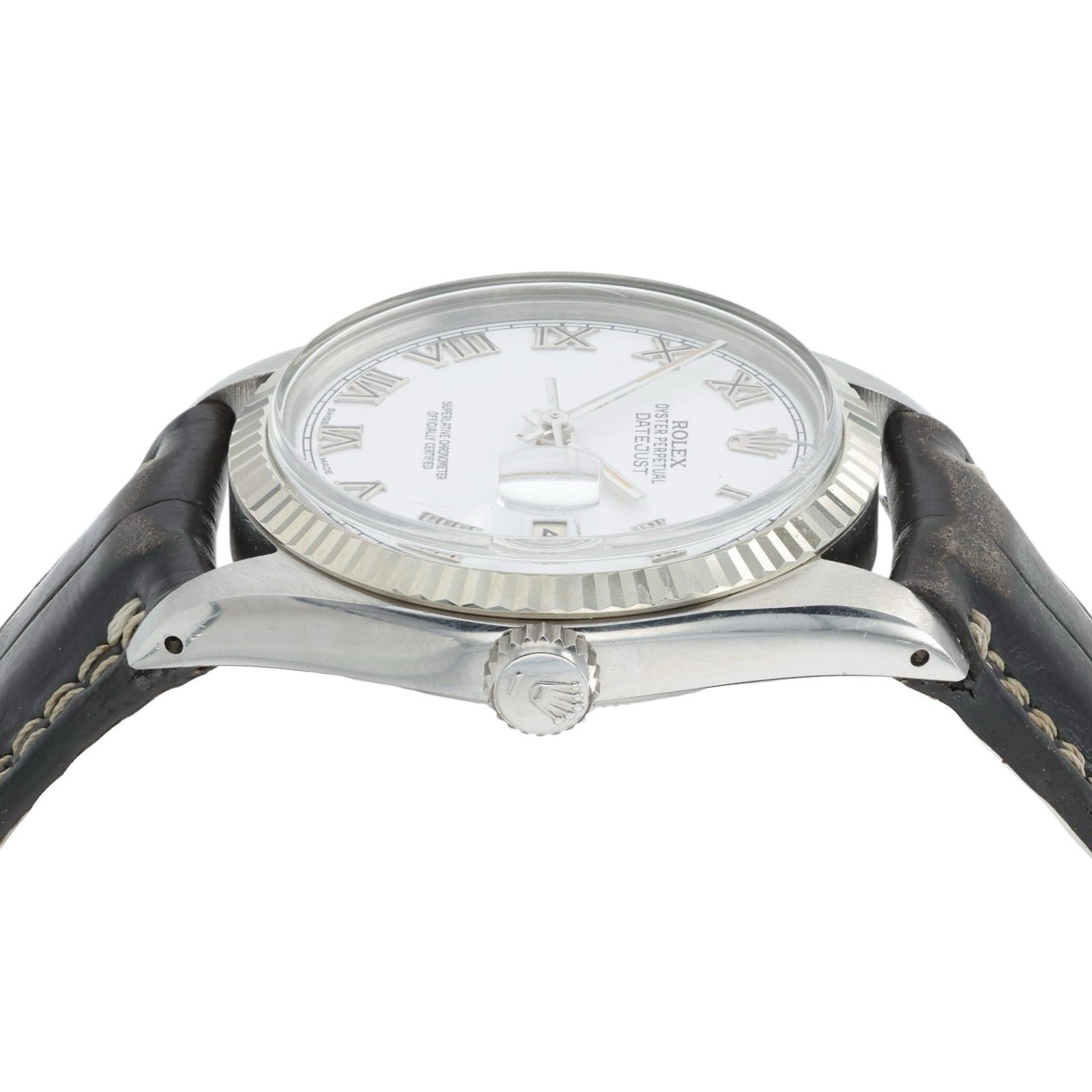 Rolex Datejust White Dial Stainless Steel 36mm Automatic Men’s Watch 16014