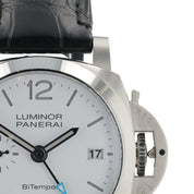 NEW Panerai Luminor Quadrants Bi-tempo White Dial 40mm Automatic Mens PAM01367