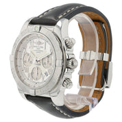 Breitling Chronomat Silver Dial Stainless Steel 44mm Automatic Mens Watch AB0110