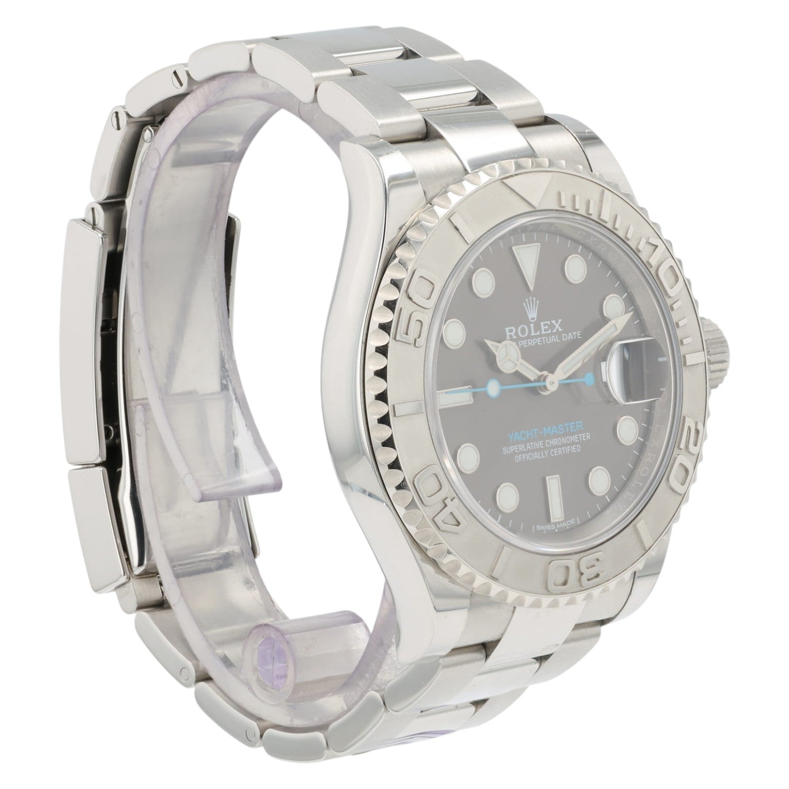 Rolex Yacht-Master Gray Dial Stainless Steel Platinum Bezel 40mm Automatic 11662