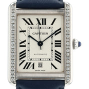 Cartier Tank Solo Stainless Steel Silver Dial 31mm Automatic Mens Watch W5200028