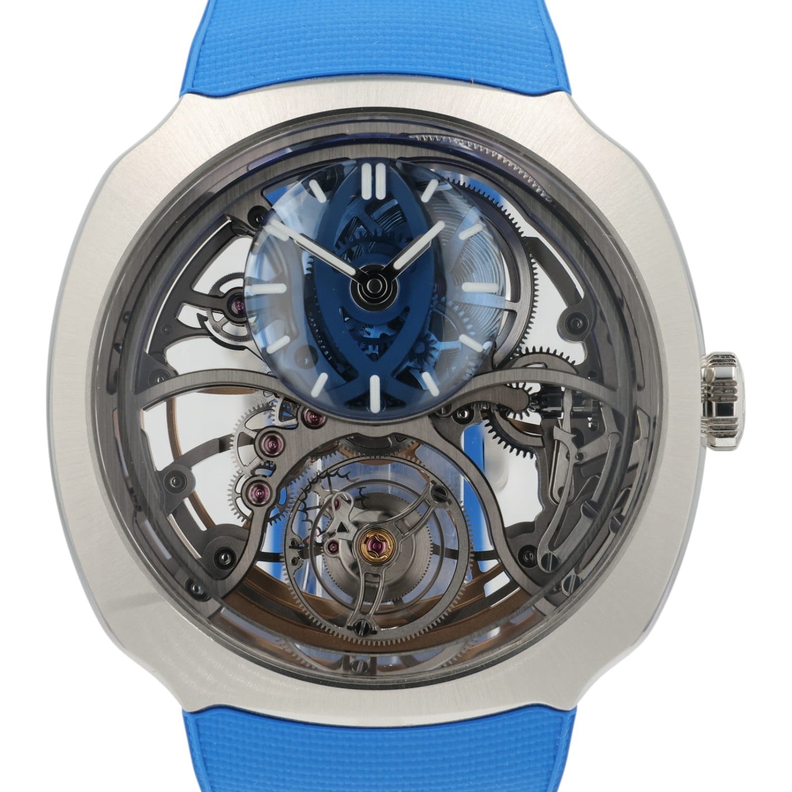 H. Moser & CIE Streamliner Alpine Skeleton Dial Steel 42mm Automatic 6811-1200