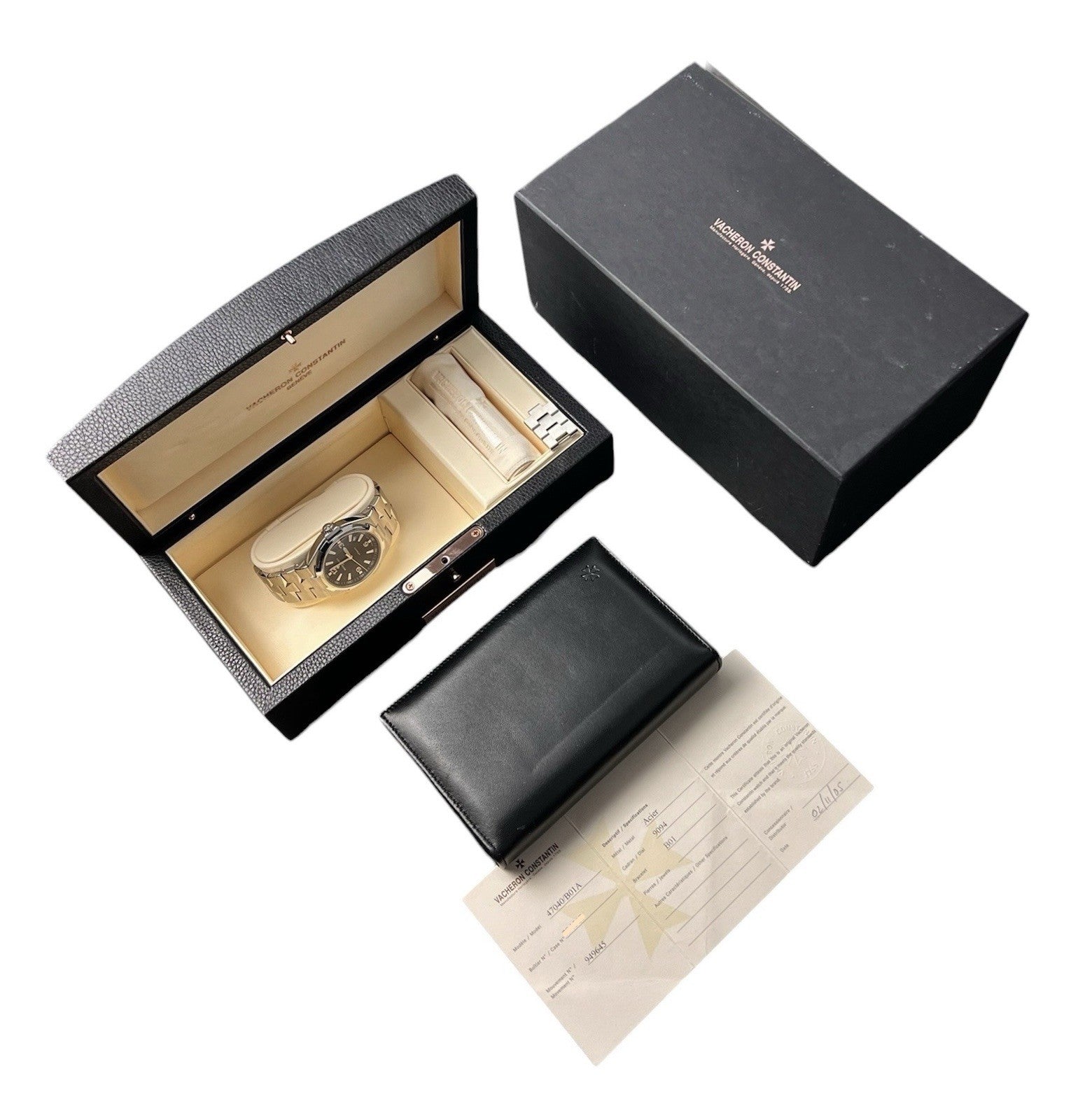 Vacheron Constantin Overseas Black Dial Stainless Steel 42mm Automatic 47040