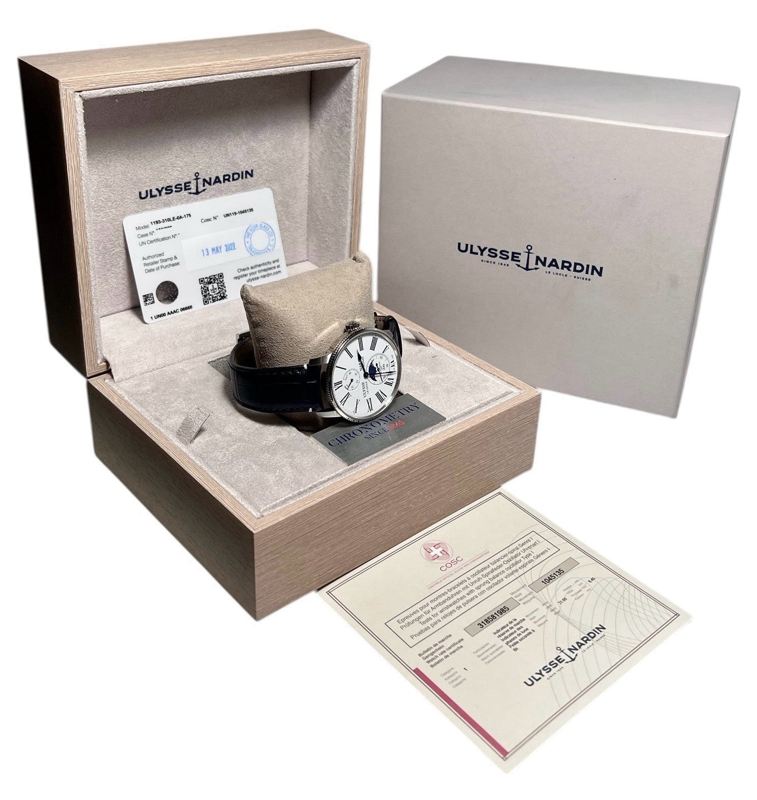 Ulysse Nardin Marine Torpilleur Moonphase 1193-310 | Birmingham Luxury Watches Birmingham, Michigan