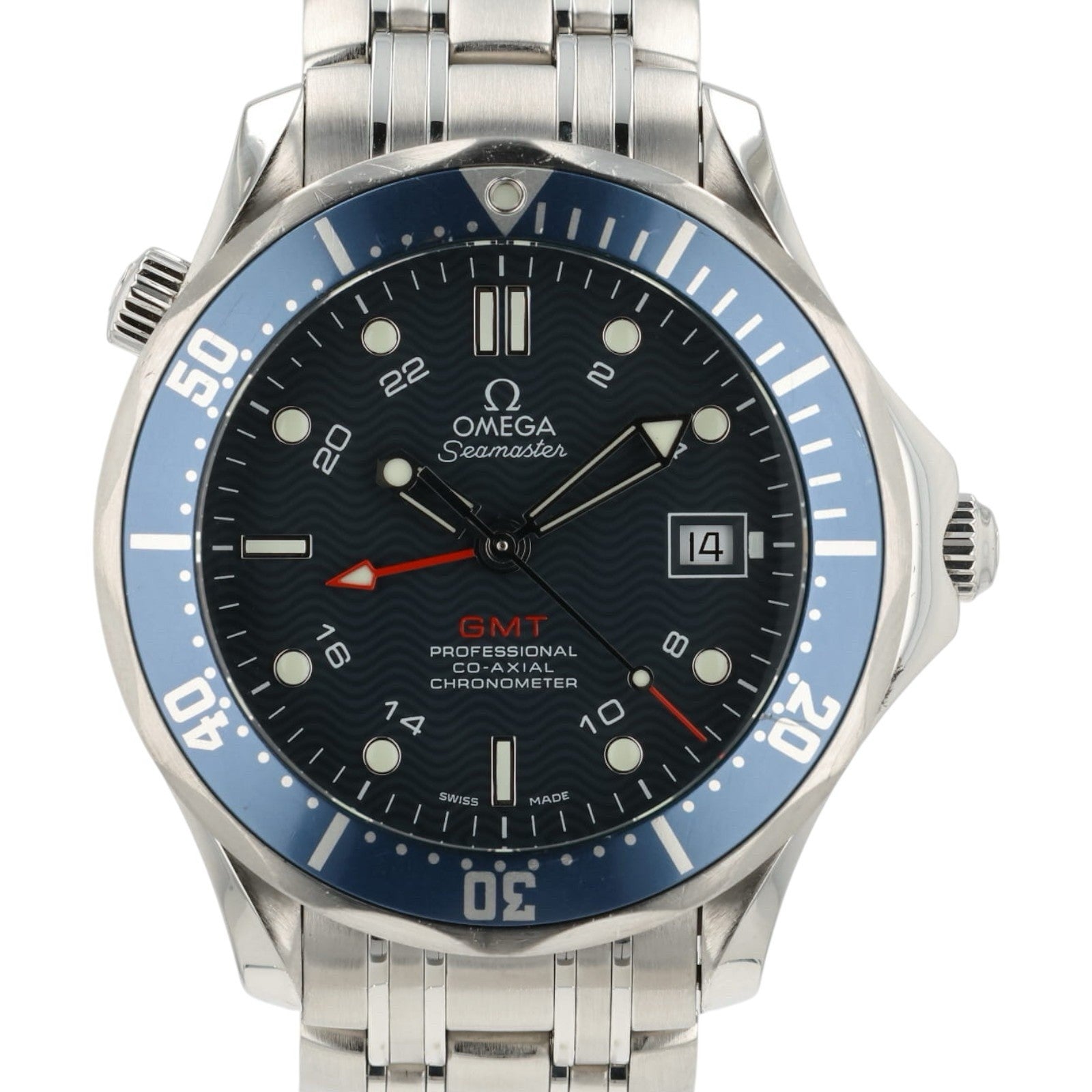 Omega Seamaster GMT Blue Dial Steel 41mm Automatic Men’s Watch 2535.80.00