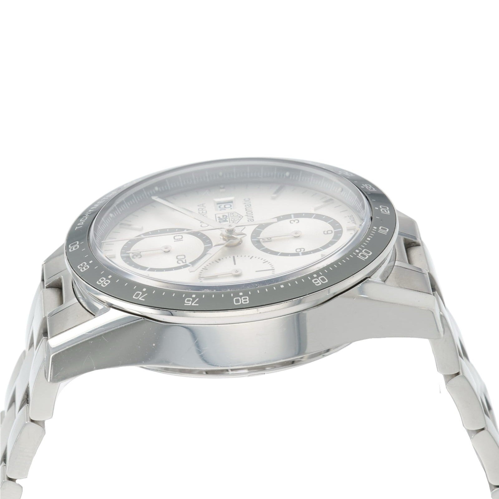 Tag Heuer Carrera Silver Dial Stainless Steel 41mm Automatic Mens Watch CV2011