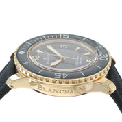 Blancpain Fifty Fathoms Black Dial 18k Rose Gold 45mm Automatic 5015-3630-52