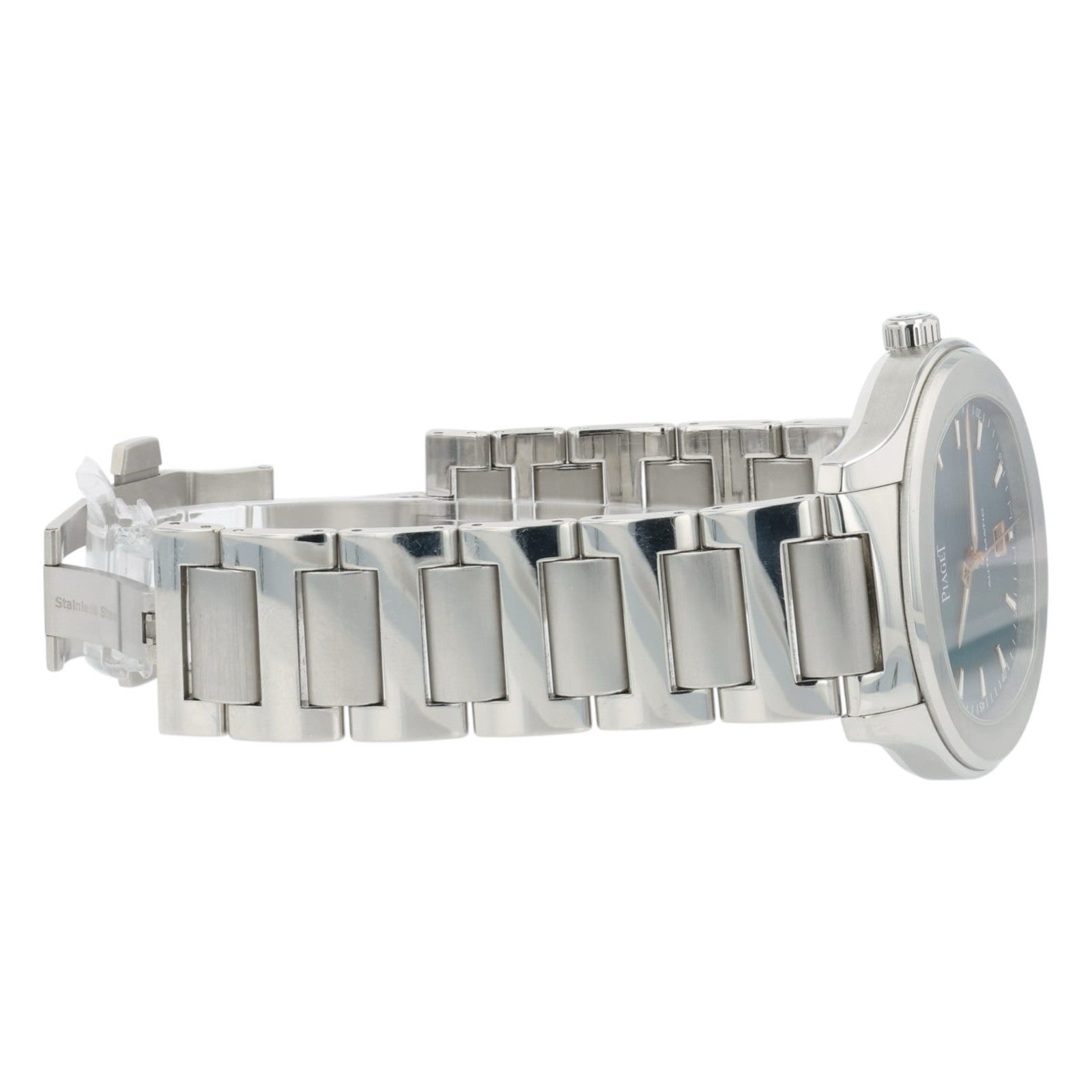 Piaget Polo Stainless Steel Green Dial 42mm Automatic Mens Watch G0A45005