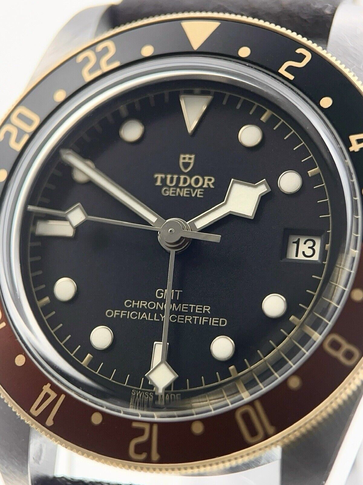 2022 Tudor Black Bay GMT Steel and Gold 41mm Automatic Men’s Watch 79833MN