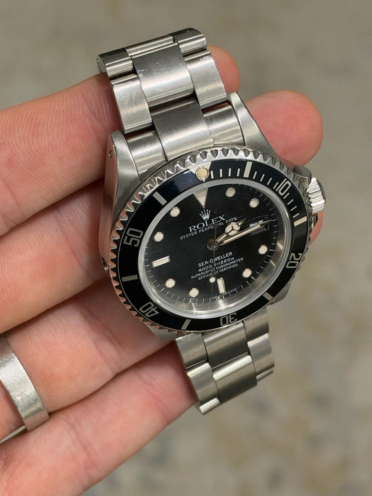 Rolex Sea-Dweller Black Dial Stainless Steel 40mm Auto Men's Watch 16600