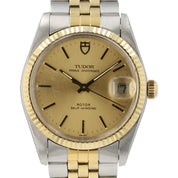 Tudor Prince Oysterdate Champagne Dial Gold & Steel 34mm Automatic Men’s 75203N